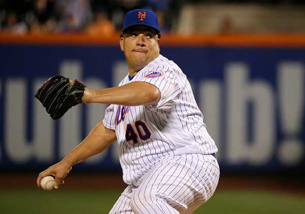 Bartolo Colon Pitching for the New York Mets