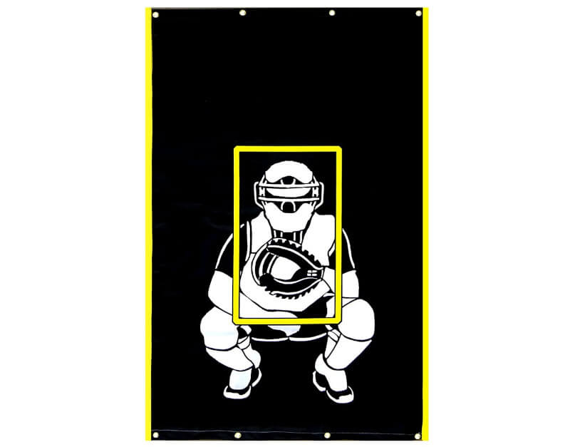 Vinyl Backdrop with Catcher for Practice Pitching Nets